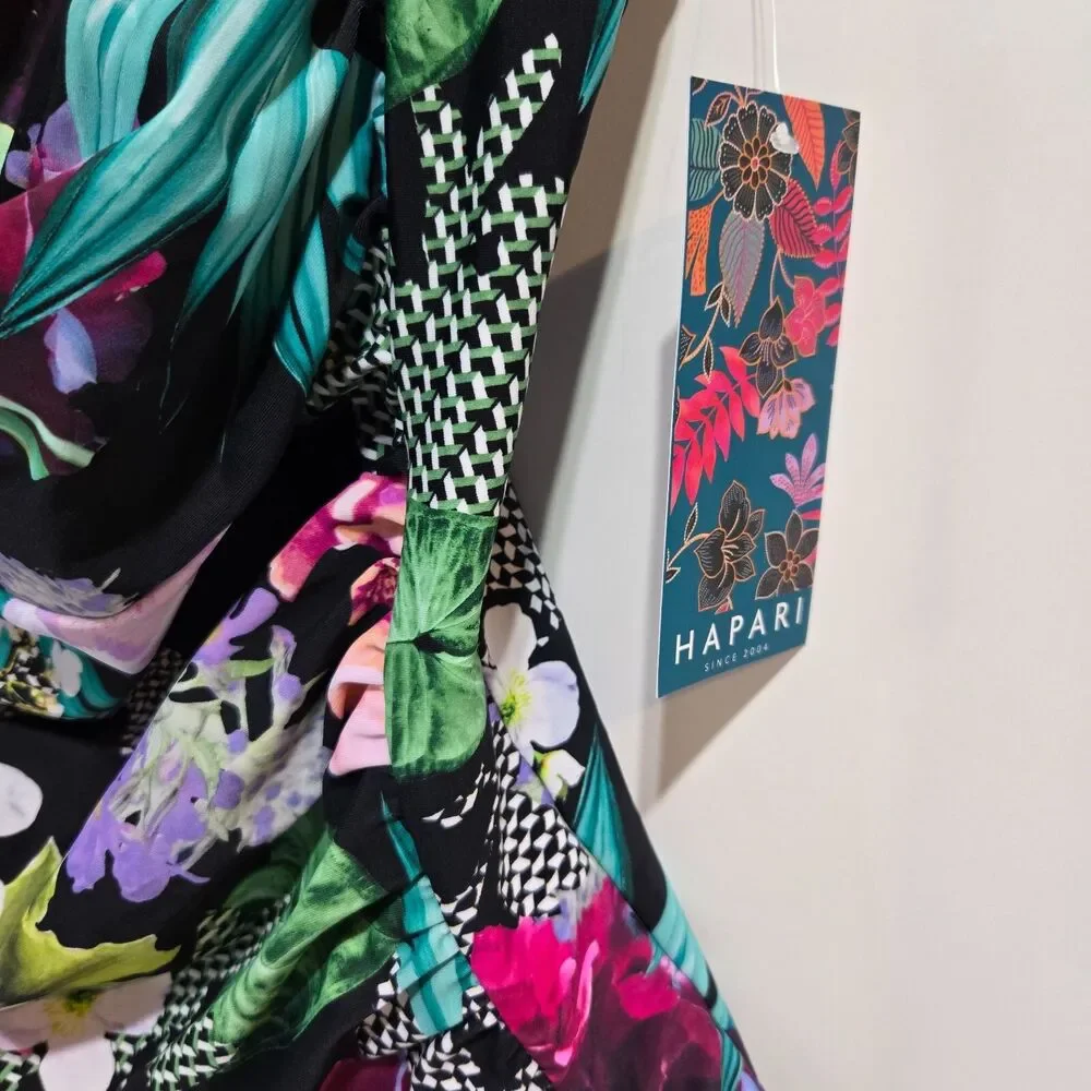 Hapari Halter Tankini Women Melbourne Tankini Top Sz M‎ 8-10 Scoop Tropical READ